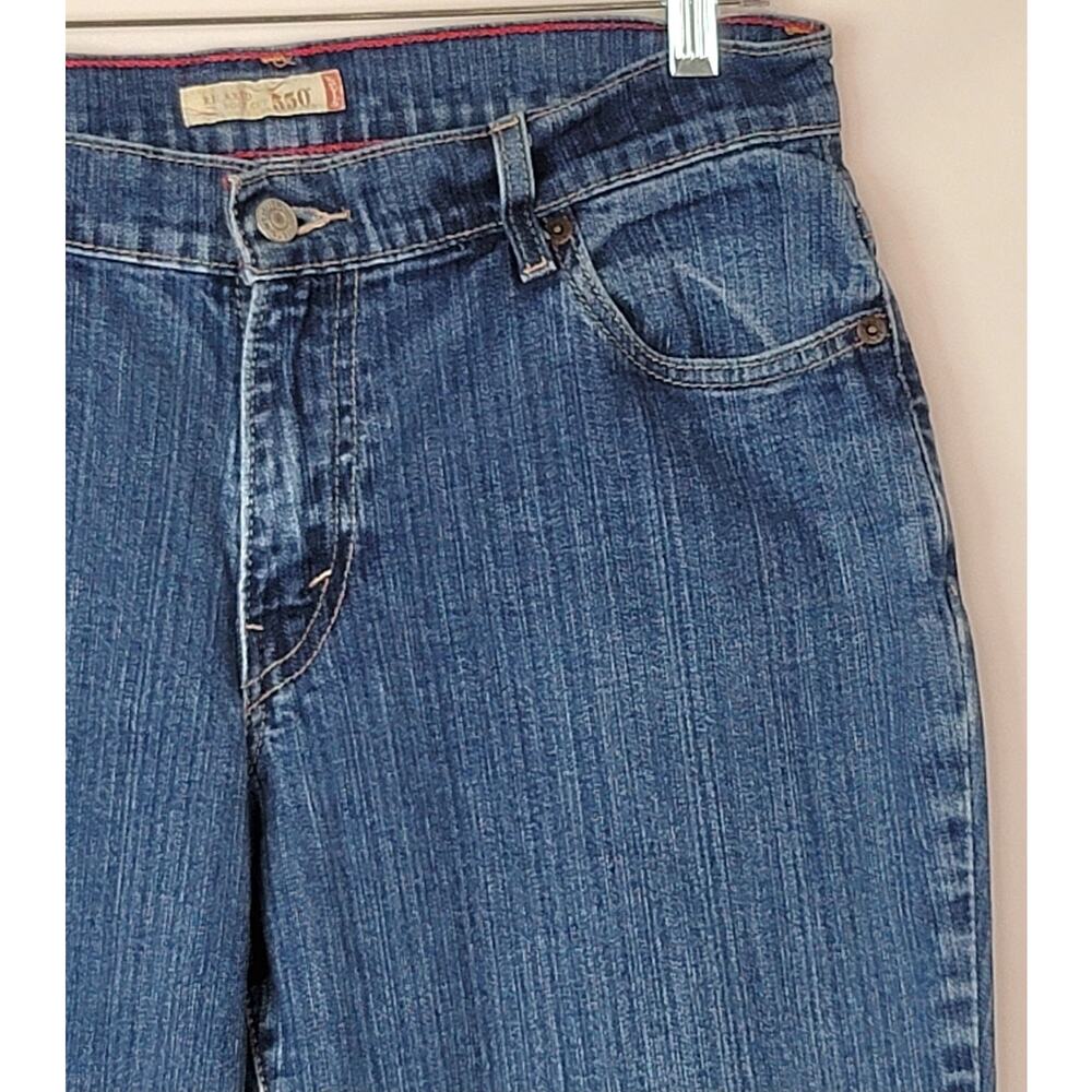 LEVIS 550 Relaxed Boot Cut Medium Wash Denim Jeans Womens Size 10 Medium - Picture 4 of 16